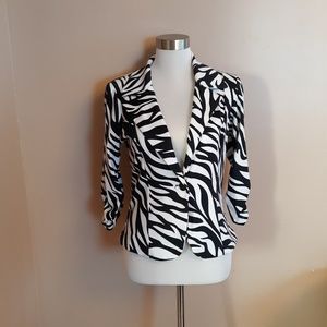 Back and white blazer